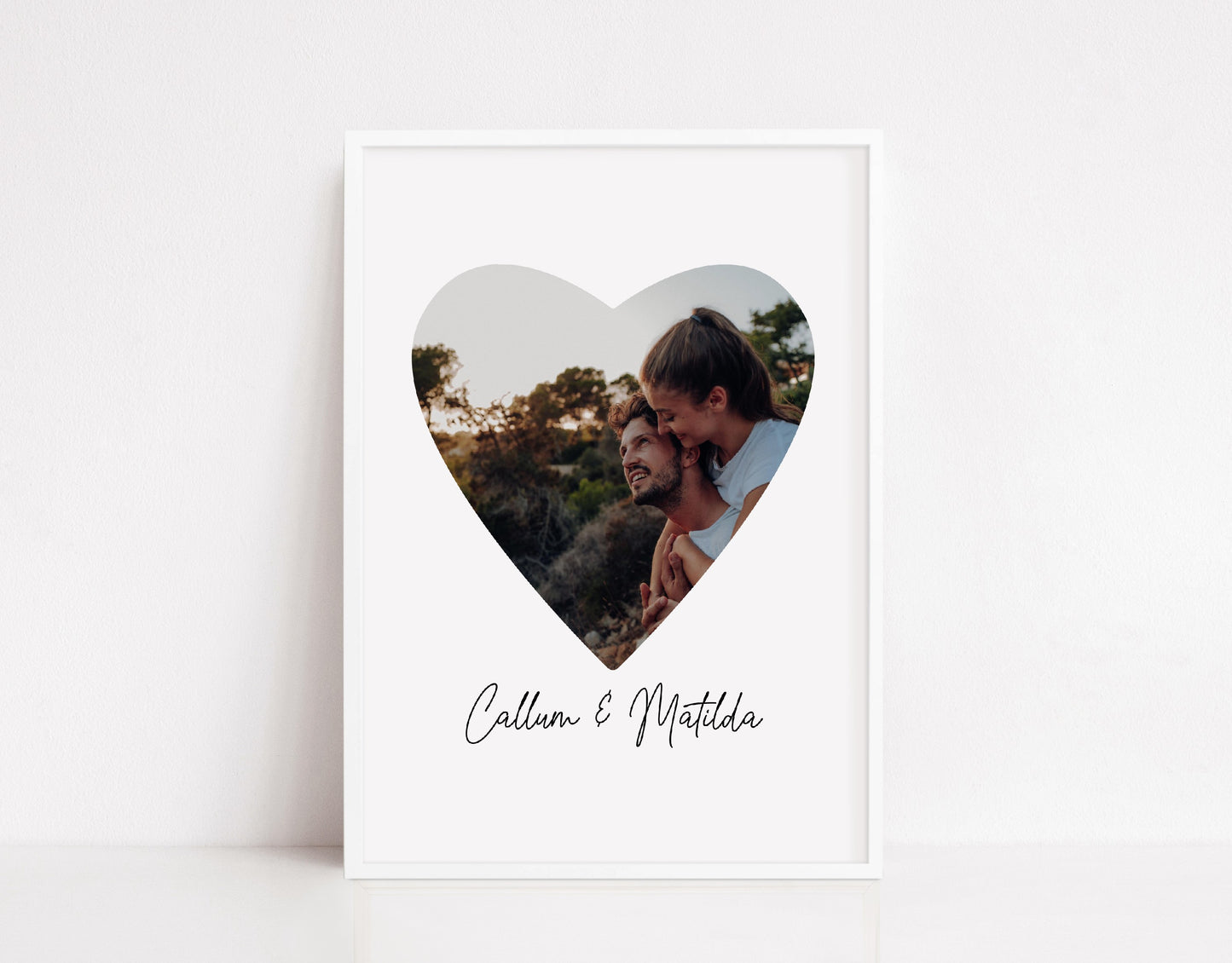 Couples Print | Heart Photo Print | Personalised Print | Anniversary Print | Valentines Day Print | Wedding Print
