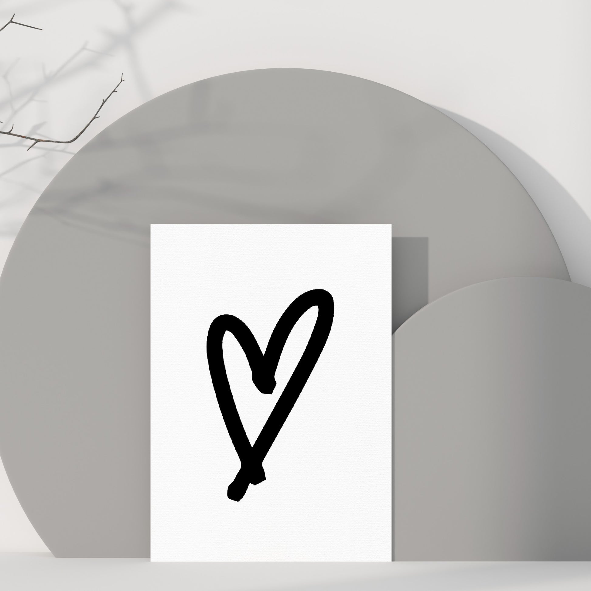 Heart Print (Design 1) | Image Print | Clipart Print - Dinky Designs