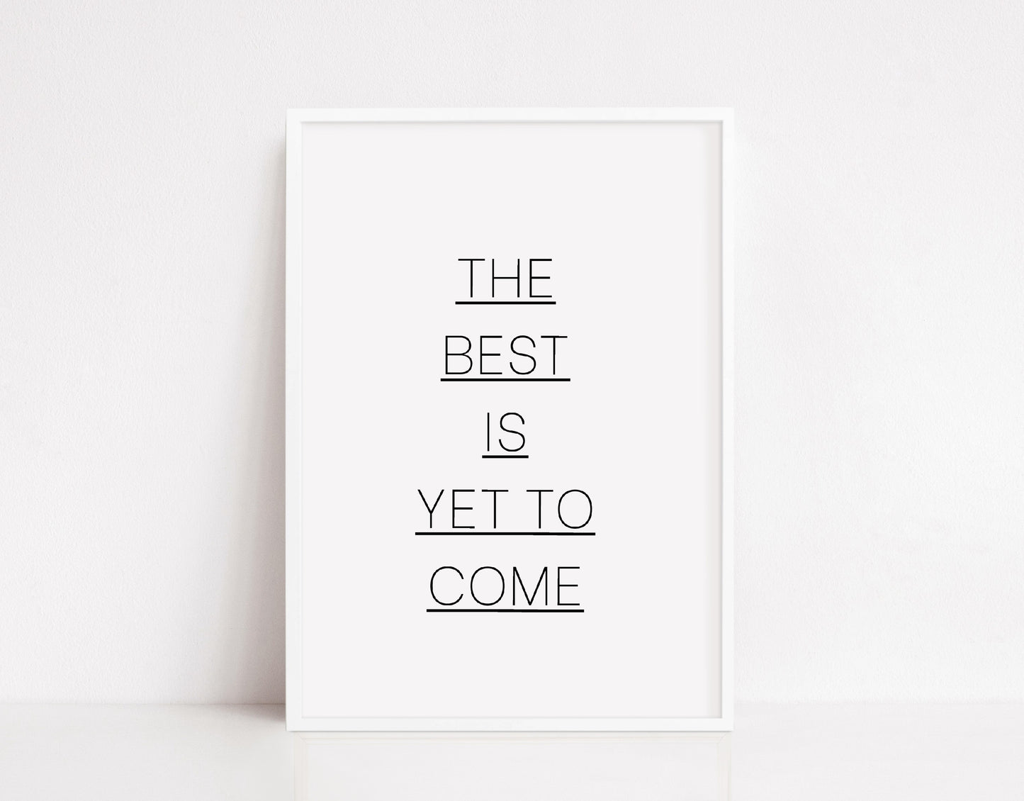 Quote Print | The Best Is Yet To Come | Motivational Print |Inspirational Print | Positive Print