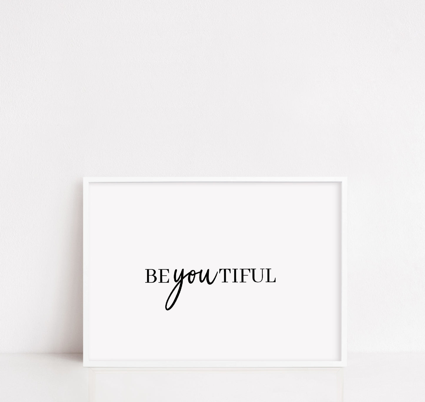 Quote Print | BeYOUtiful | Positive Print | Motivational Print | Inspirational Print