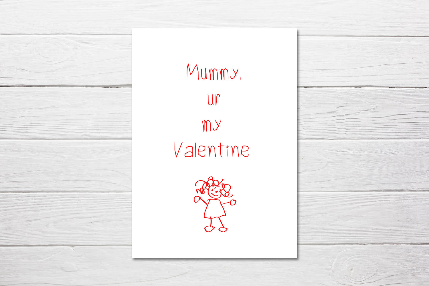 Valentines Card | Mummy, Ur My Valentine | Cute Card | Mummy Valentine Card