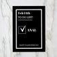 SALE - Valentines Card | Feb 14th To Do List - Anal | Funny Card | Joke Card | Rude Card