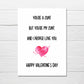 SALE - Valentines Card | You're A Cunt, But You're My Cunt And I Proper Love You | Funny Card | Rude Card | Couples Card