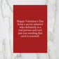Valentines Card | Secret Admirer | Funny Card | Joke Card