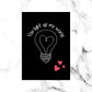 Valentines Card | Anniversary Card | You Light Up My World | Couples Card
