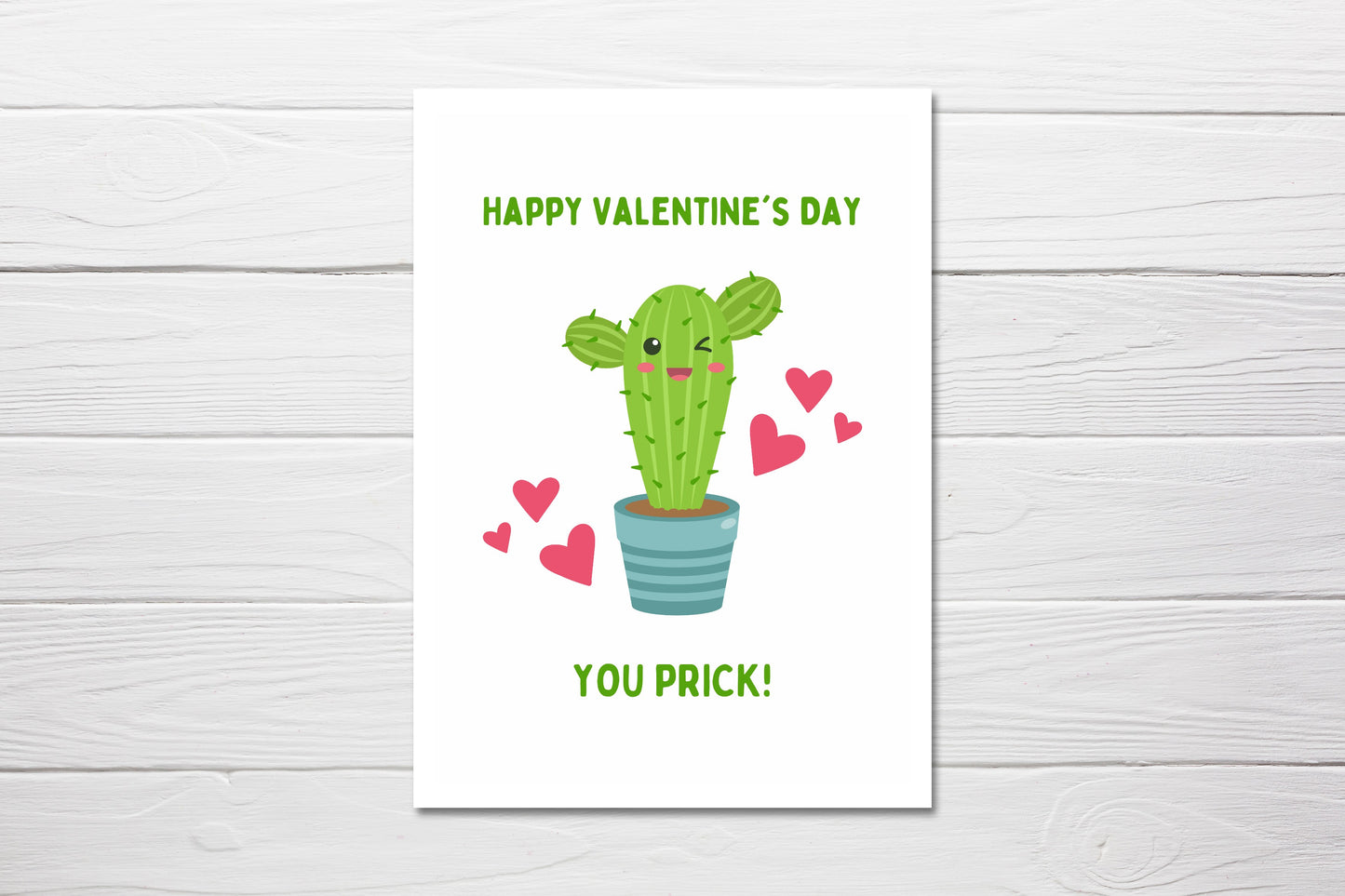 Valentines Card | Happy Valentine's Day You Prick | Funny Card | Joke Card | Couples Card