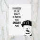 SALE - Valentines Card | By Order Of The Peaky Blinders You Shelby Mine | Funny Valentine's Card
