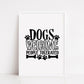 Pet Print | Dogs Welcome People Tolerated | Funny Print