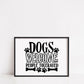 Pet Print | Dogs Welcome People Tolerated | Funny Print