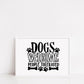Pet Print | Dogs Welcome People Tolerated | Funny Print