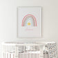 Personalised Print | Rainbow Print | Nursery Print