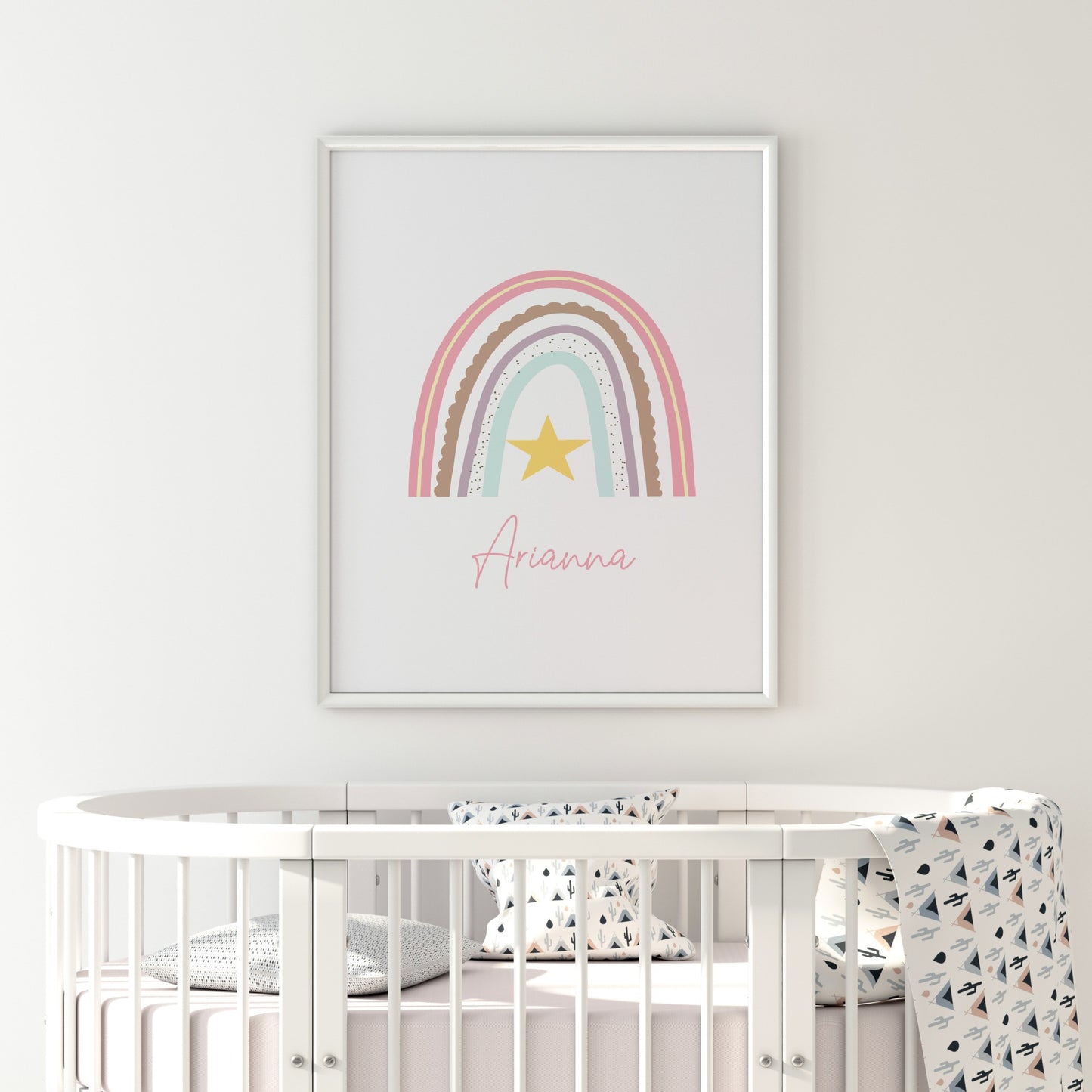 Personalised Print | Rainbow Print | Nursery Print
