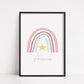 Personalised Print | Rainbow Print | Nursery Print