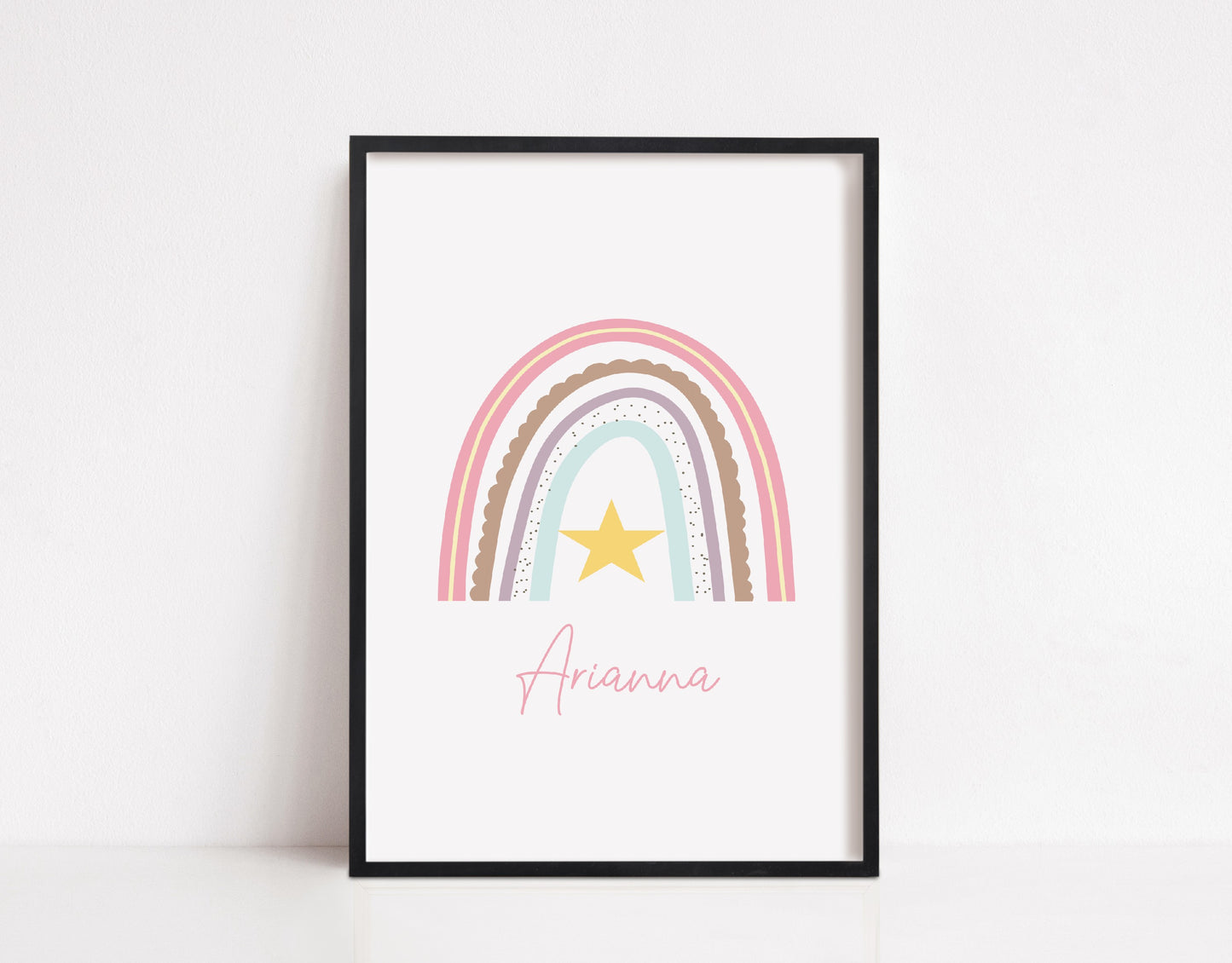 Personalised Print | Rainbow Print | Nursery Print