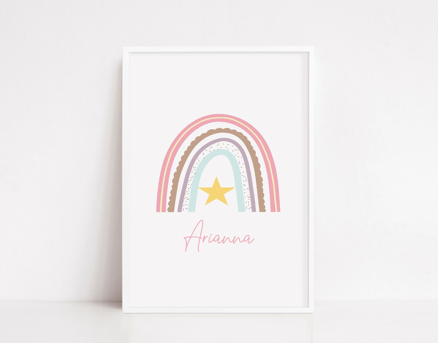 Personalised Print | Rainbow Print | Nursery Print