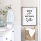 Bathroom Print | Save Water, Shower Together | Quote Print | Bathroom Decor