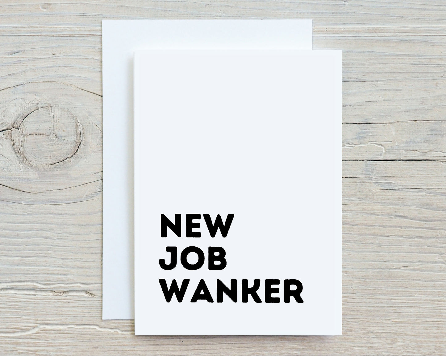 New Job Card | New Job Wanker | Funny Card