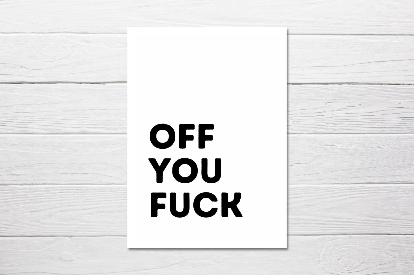 New Job Card | Off You Fuck | Funny Card