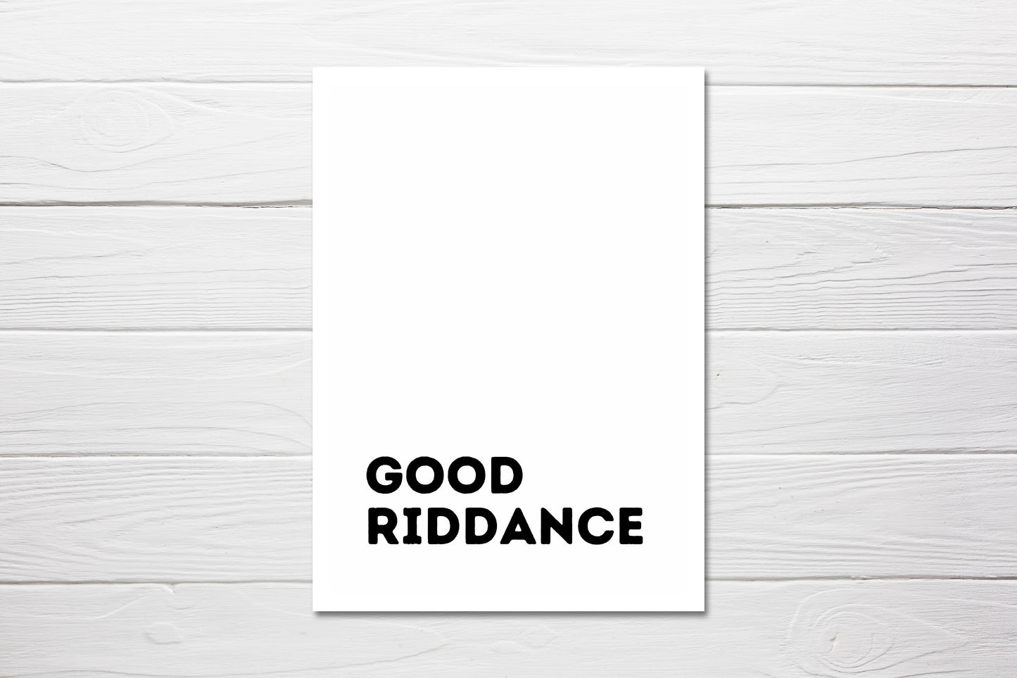 New Job Card | Good Riddance | Funny Card