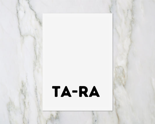 New Job Card | Ta-ra | Funny Card