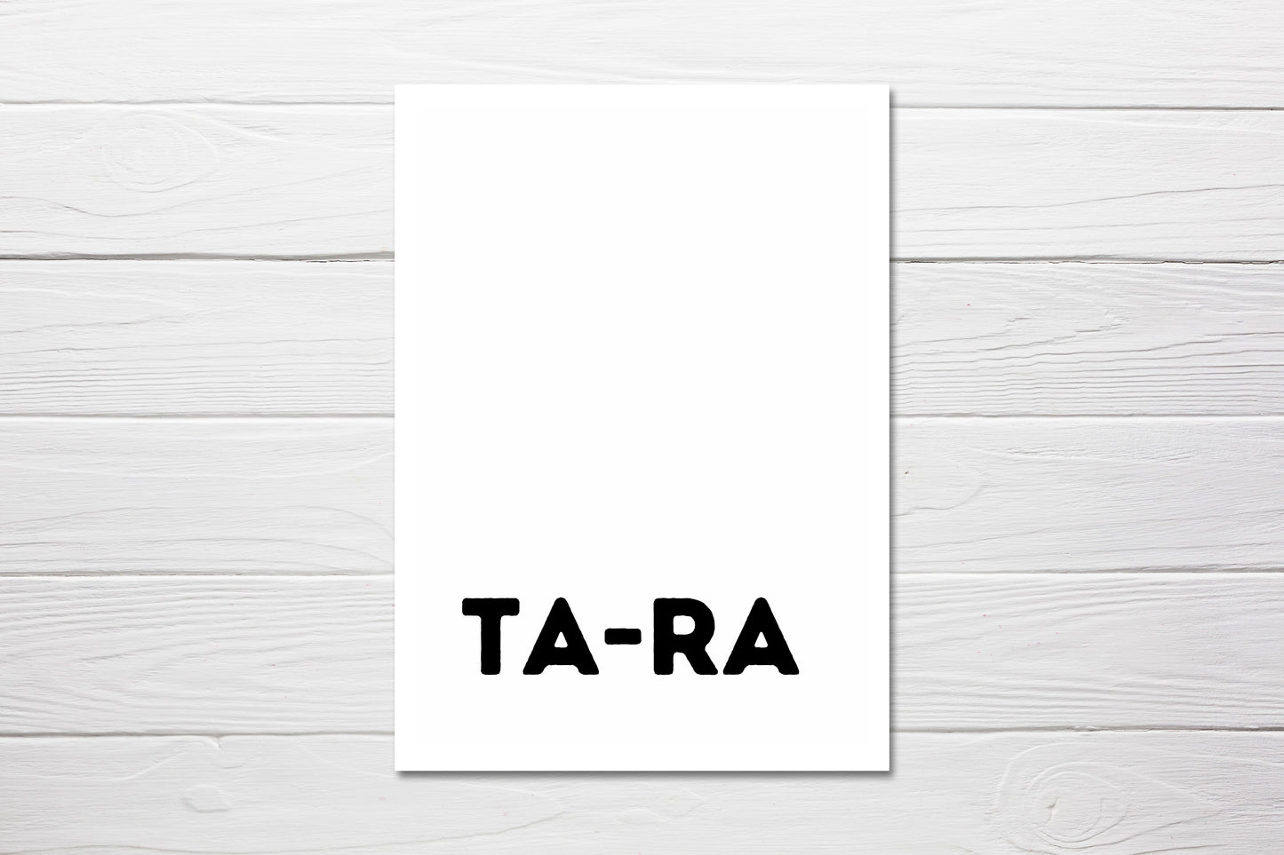 New Job Card | Ta-ra | Funny Card