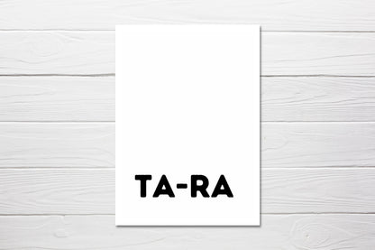 New Job Card | Ta-ra | Funny Card