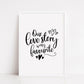 Quote Print | Our Love Story Is My Favourite | Love Print