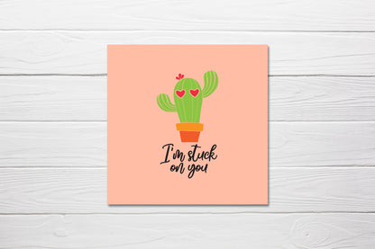 Valentines Card | I'm Stuck On You | Cute Valentine's Card | Funny Valentine's Card