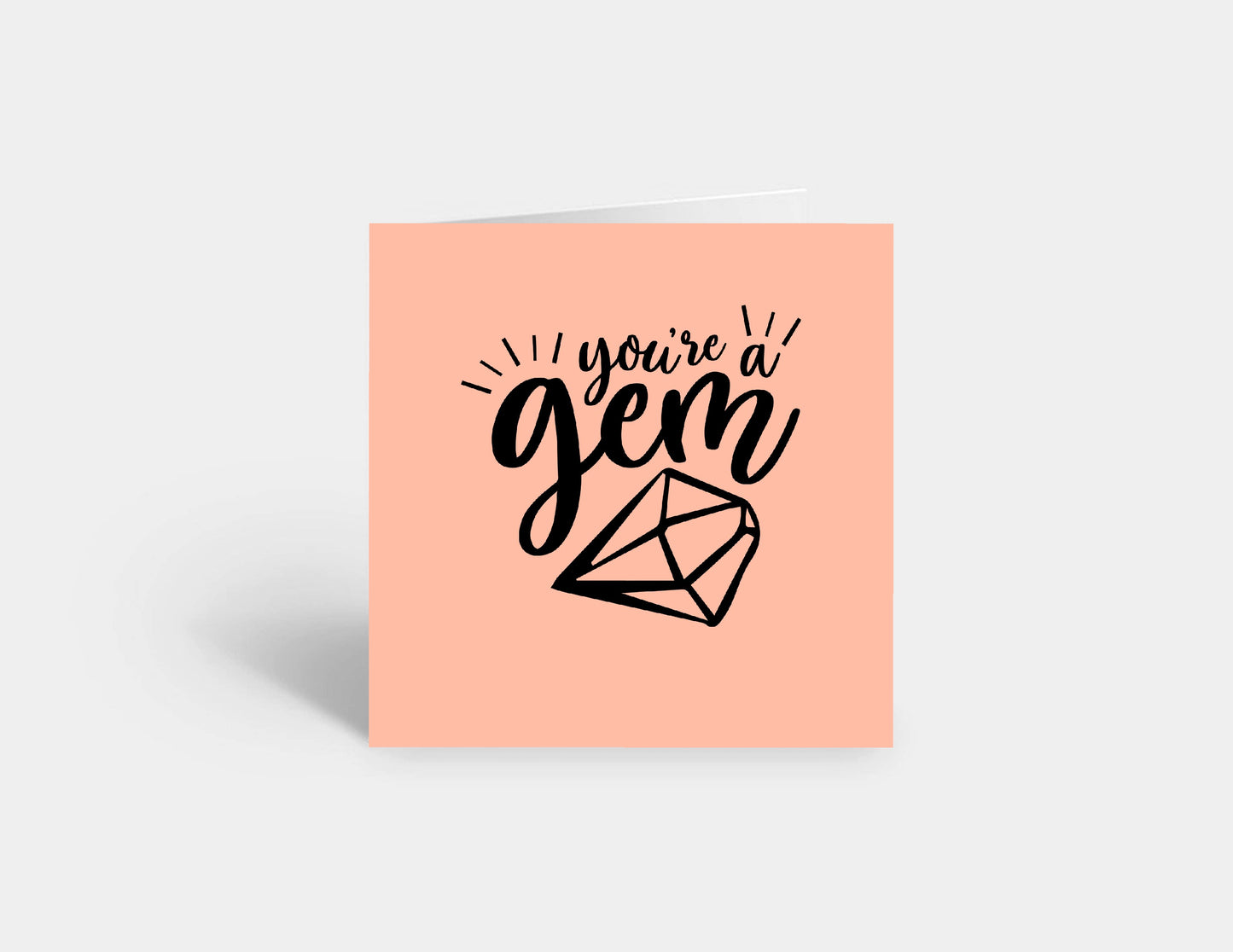 Thank You Card | You're A Gem Card | Quote Card