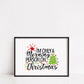 Christmas Print | I'm Only A Morning Person On Christmas | Christmas Décor | Quote Print