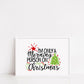 Christmas Print | I'm Only A Morning Person On Christmas | Christmas Décor | Quote Print
