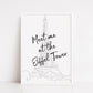 Quote Print | Meet Me At The Eiffel Tower | Travel Print - Dinky Designs