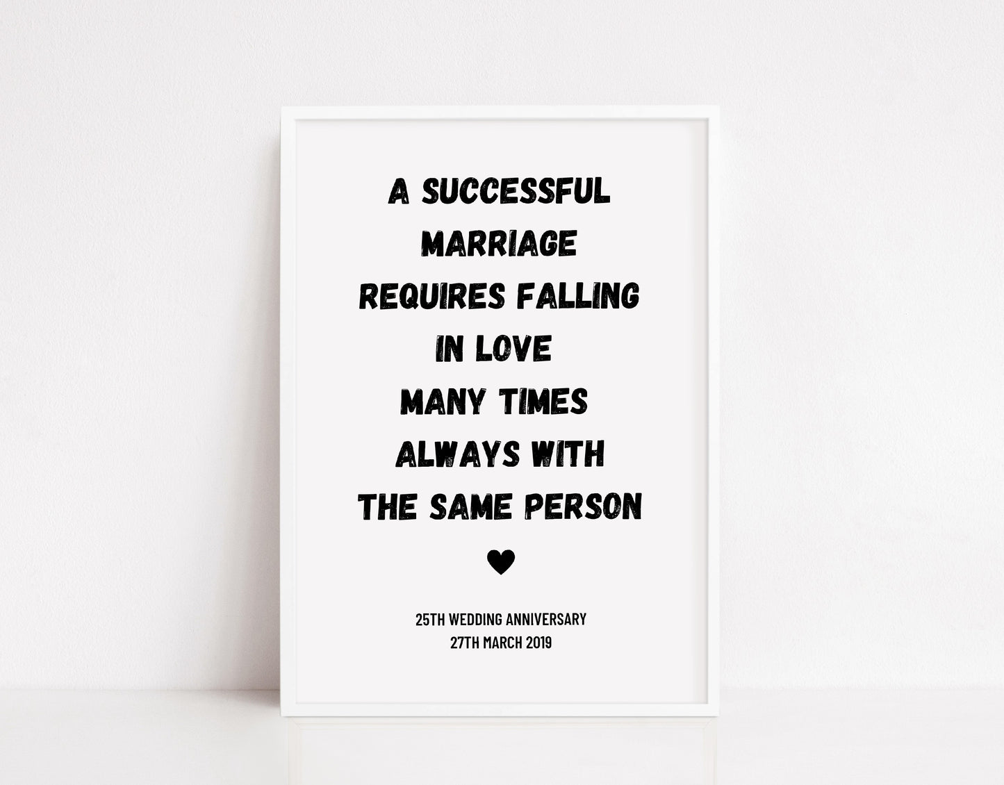 Couples Print | Successful Marriage | Anniversary Print