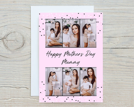 Mothers Day Card | Personalised Image Column Photo Card | Custom Photo Card