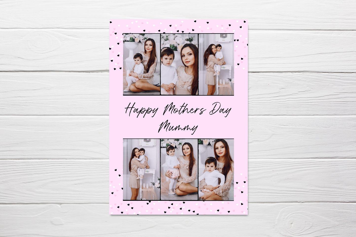 Mothers Day Card | Personalised Image Column Photo Card | Custom Photo Card