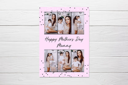 Mothers Day Card | Personalised Image Column Photo Card | Custom Photo Card