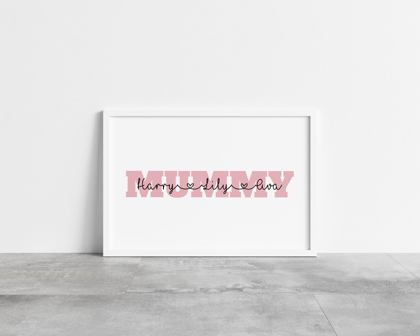Mummy Print | Personalised Mummy And Children | Mummy Gift | Mother's Day Gift