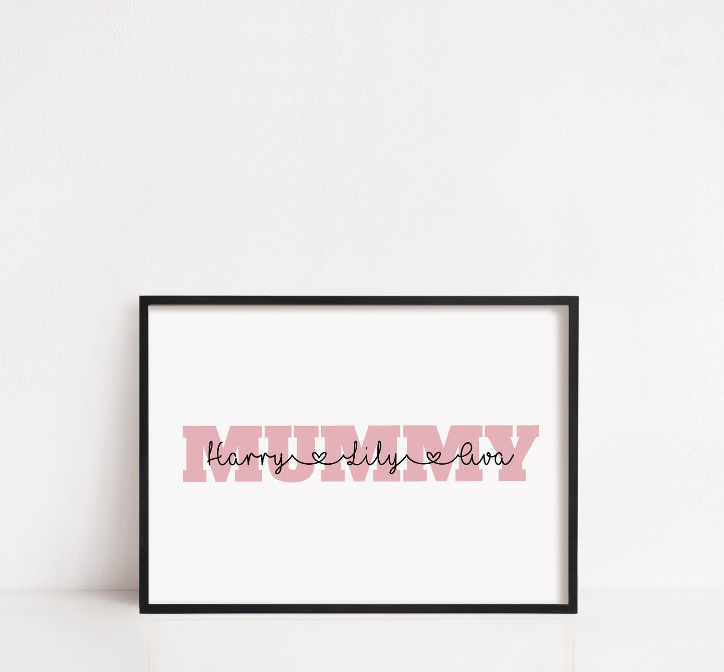 Mummy Print | Personalised Mummy And Children | Mummy Gift | Mother's Day Gift