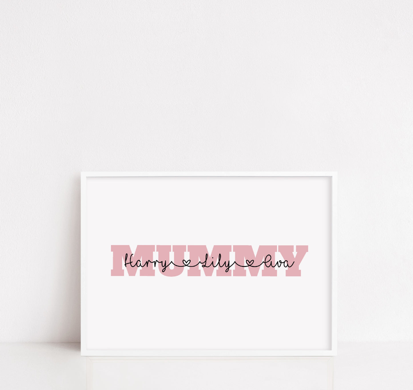 Mummy Print | Personalised Mummy And Children | Mummy Gift | Mother's Day Gift