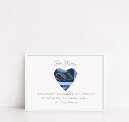 Mothers Day Print | Dear Mummy Print | Mummy To Be Gift | Scan Photo Gift