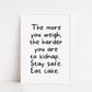 Quote Print | Stay Safe, Eat Cake | Funny Print