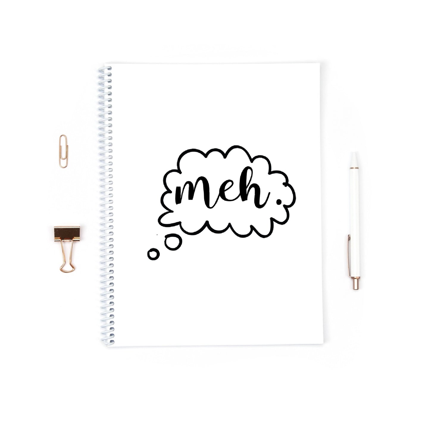Quote Notebook | Meh Quote Notebook | Notebook Gift