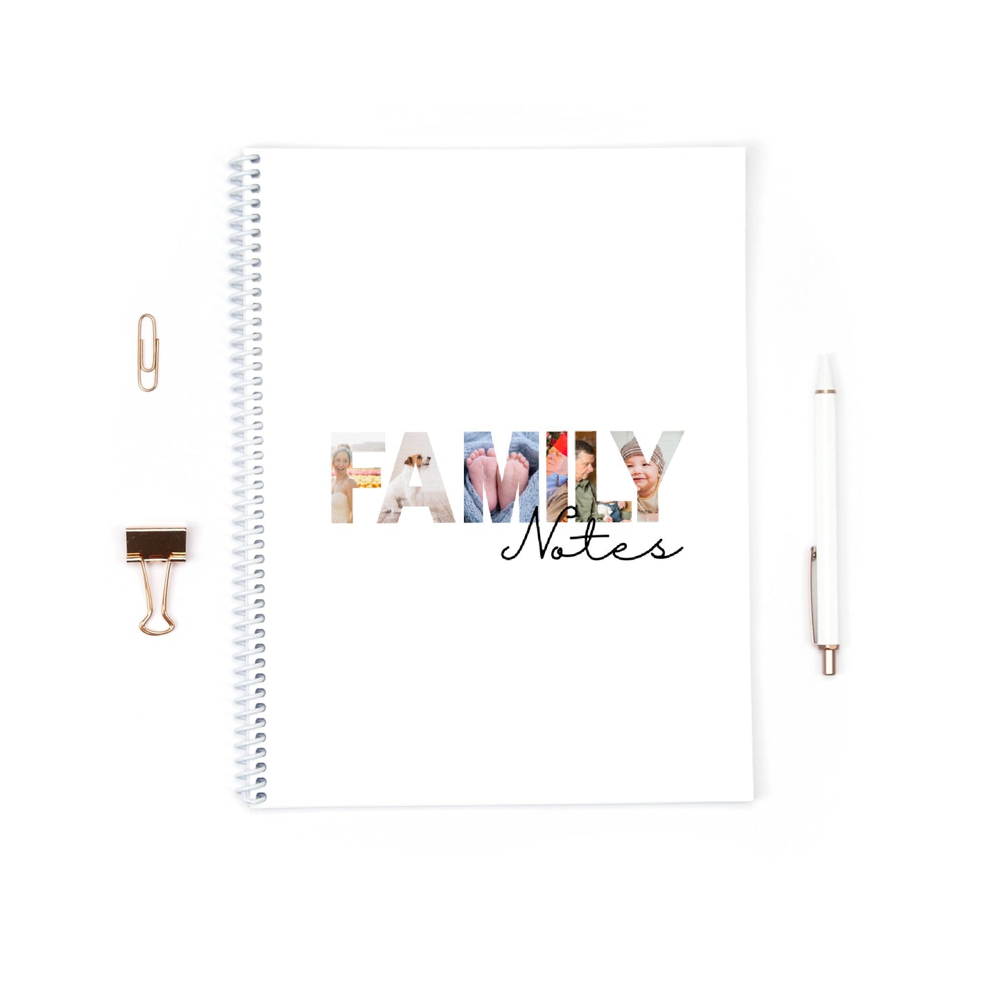 Family Notes Notebook | Personalised Photo Notebook | Notebook Gift
