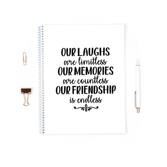 Friend Notebook | Friendship Quote Notebook | Friend Gift
