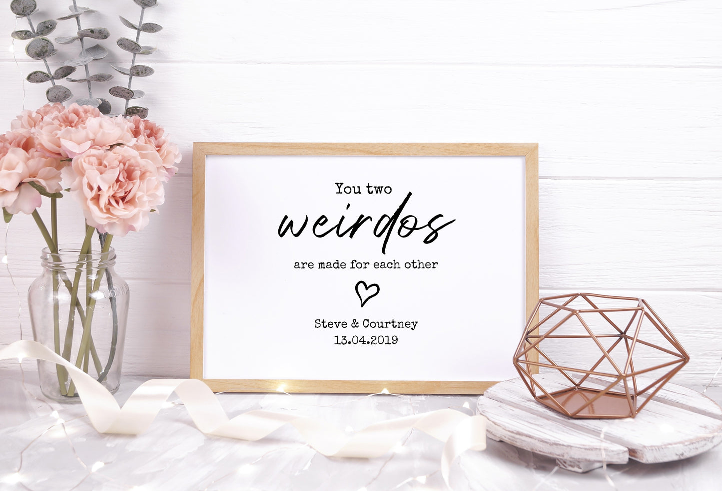 Couples Print | You Two Weirdos | Personalised Print | Wedding Print | Anniversary Print | Valentines Day Print