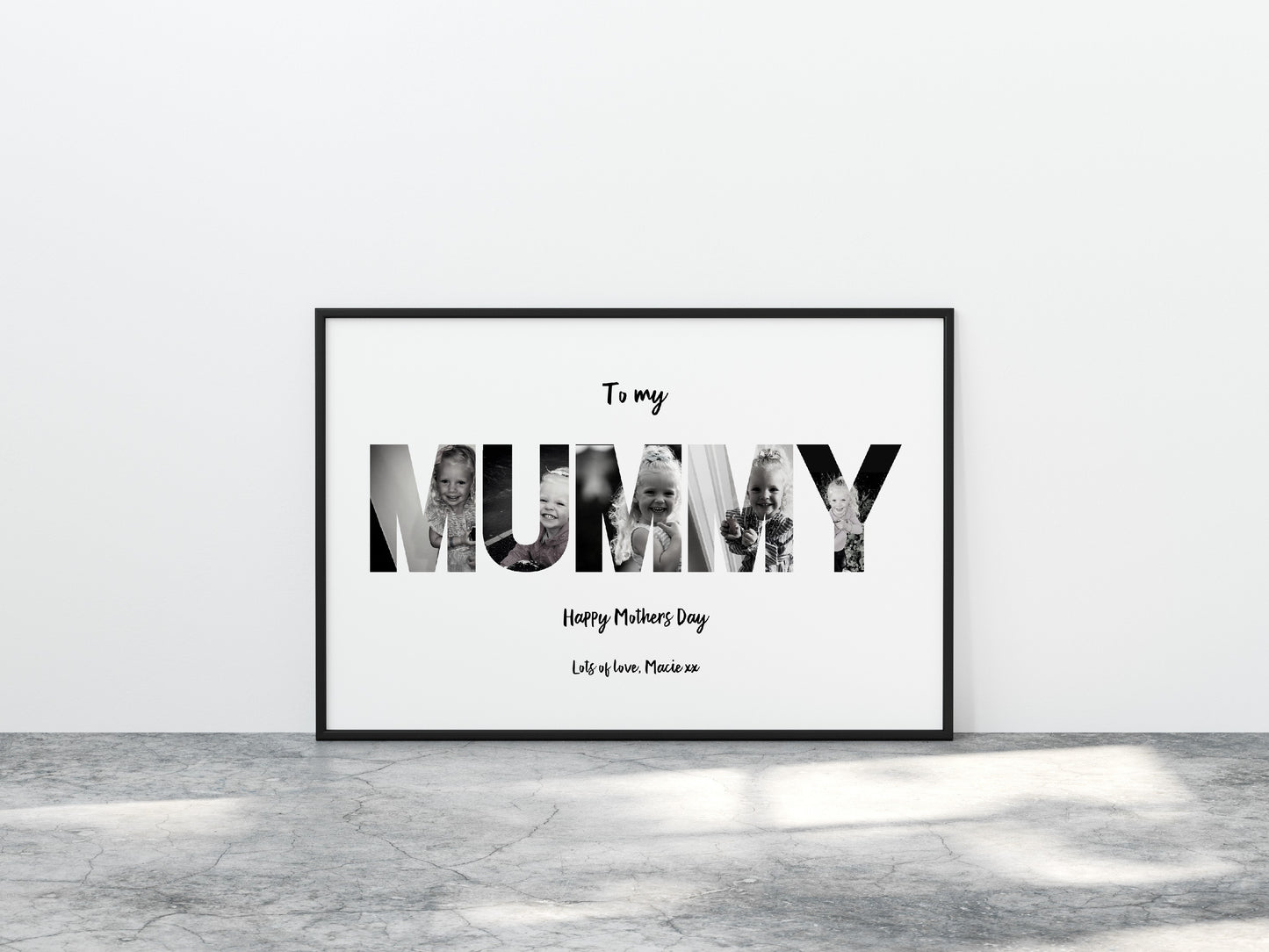 Mother's Day Print | Mummy Print | Personalised Photo Letters | Mother's Day Gift