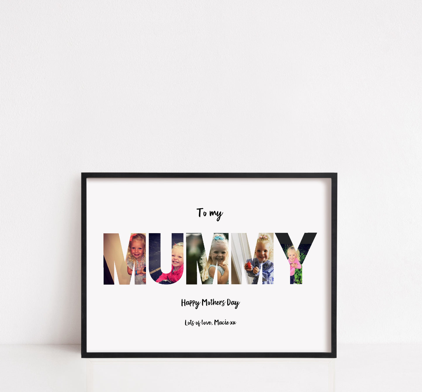 Mother's Day Print | Mummy Print | Personalised Photo Letters | Mother's Day Gift