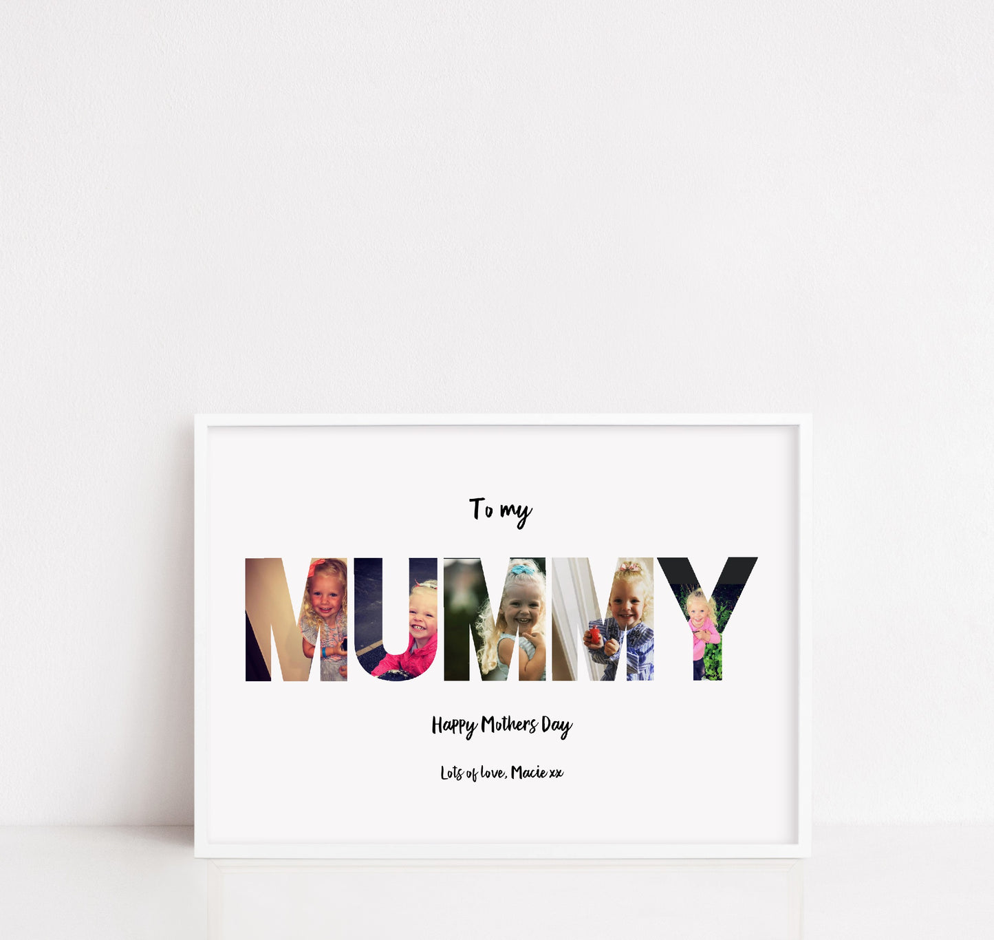 Mother's Day Print | Mummy Print | Personalised Photo Letters | Mother's Day Gift