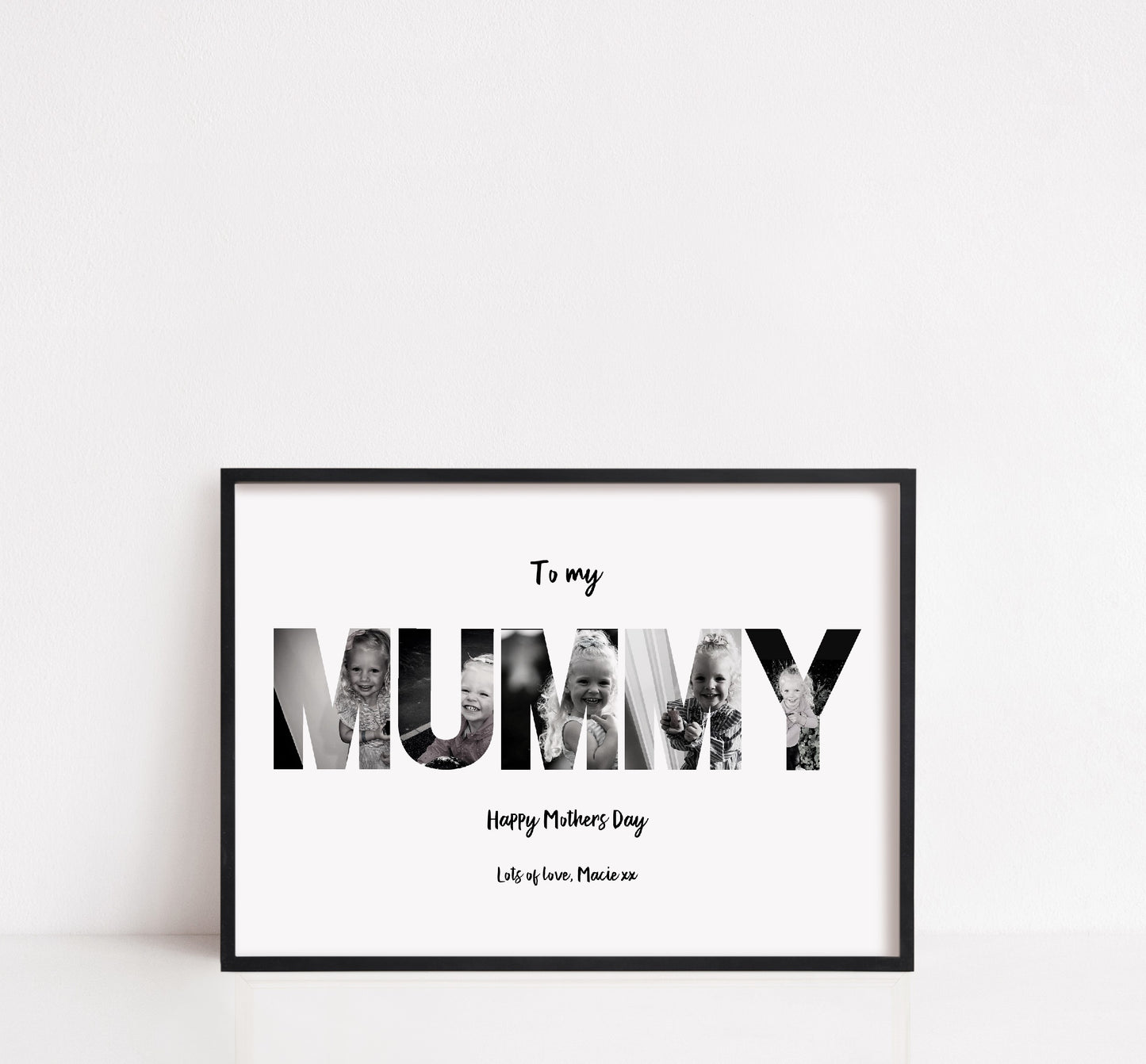 Mother's Day Print | Mummy Print | Personalised Photo Letters | Mother's Day Gift