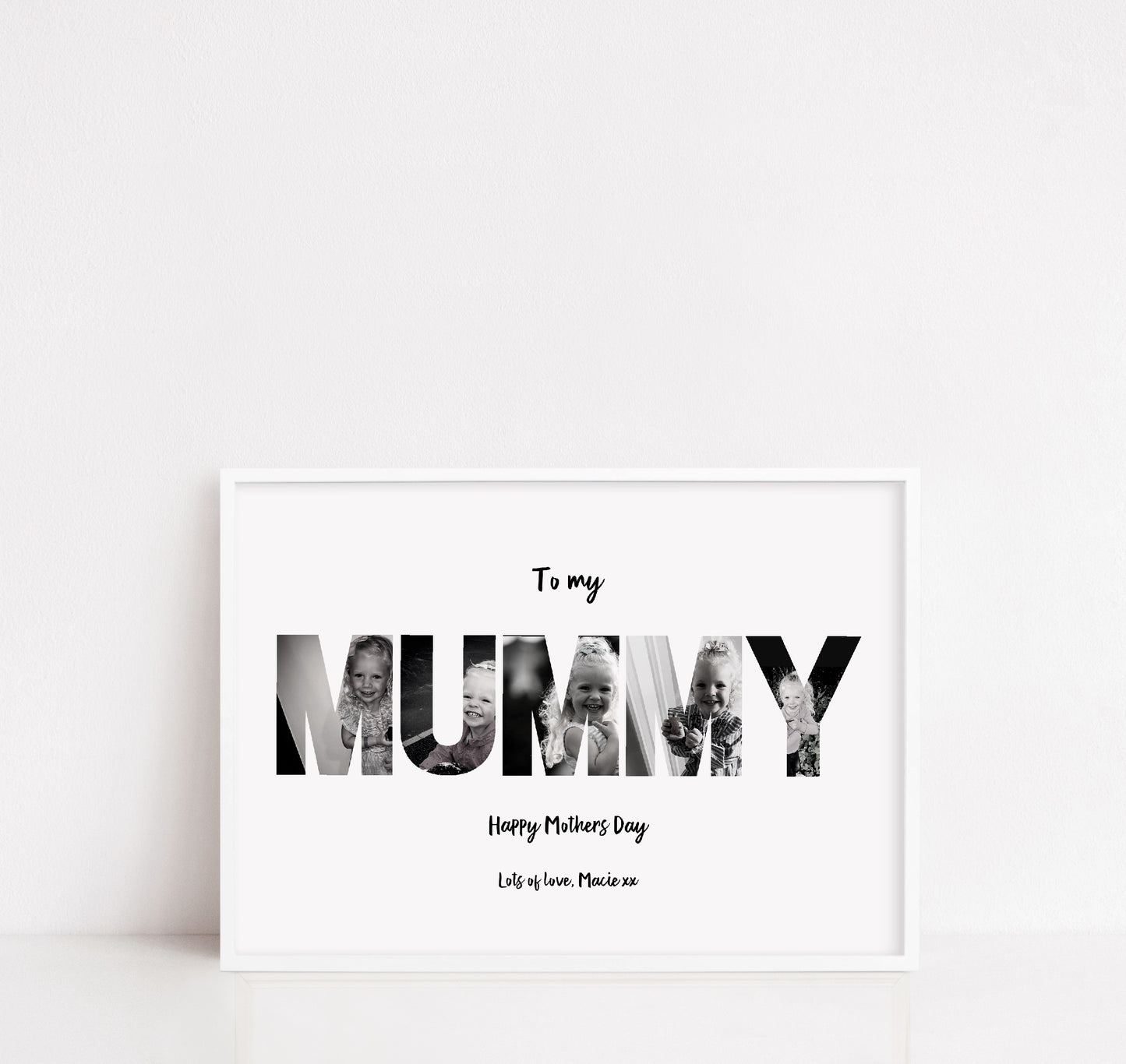 Mother's Day Print | Mummy Print | Personalised Photo Letters | Mother's Day Gift